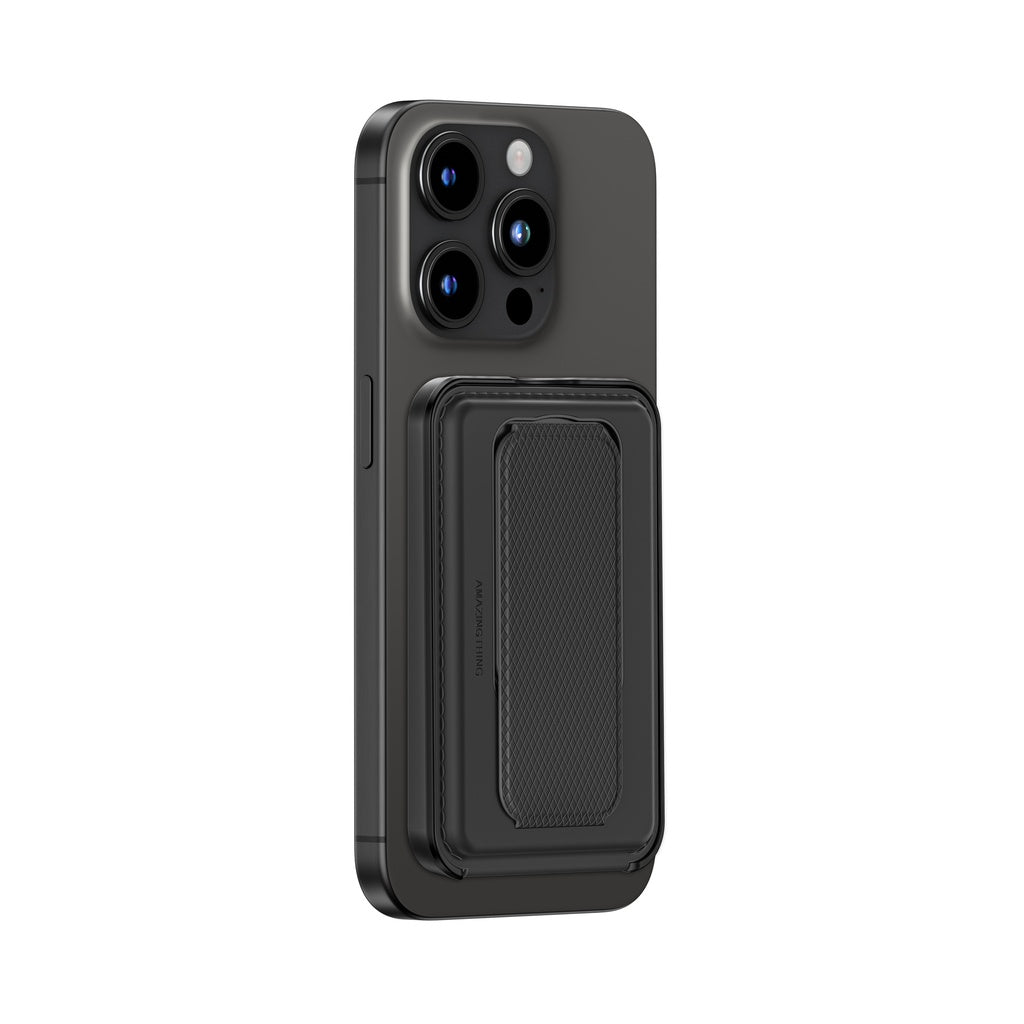 AMAZINGTHING | 17049 | GLAMOUR Link Travel Mag Fold Pro Magnetic Wallet With Card Holder | Black AMAZINGTHING | 17049 | GLAMOUR Link Travel Mag Fold Pro Magnetic Wallet With Card Holder | Black